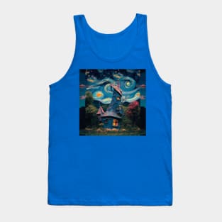 Starry Night Over The Burrow Tank Top